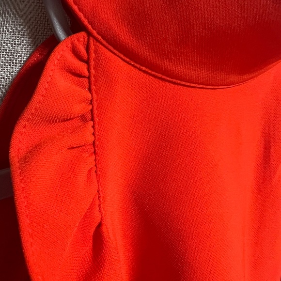 Ted Baker - Halter neck Lace Ruffle Detail Tunic - Dark Orange - Picture 5 of 13